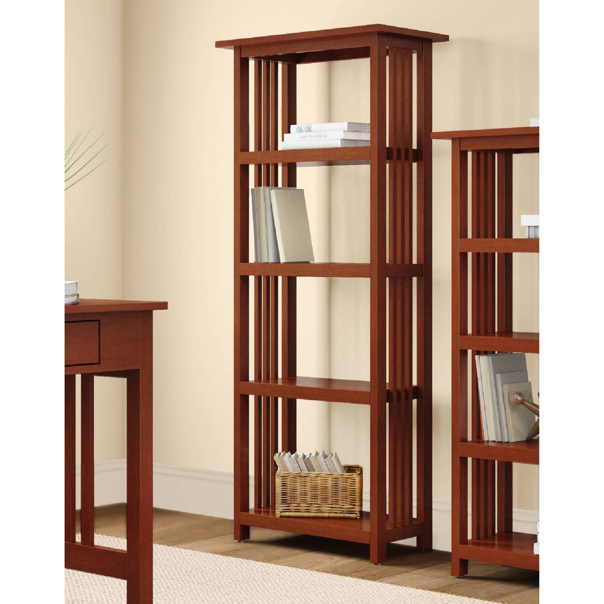 Alaterre Furniture Mission 60 in. Bookcase - Cherry