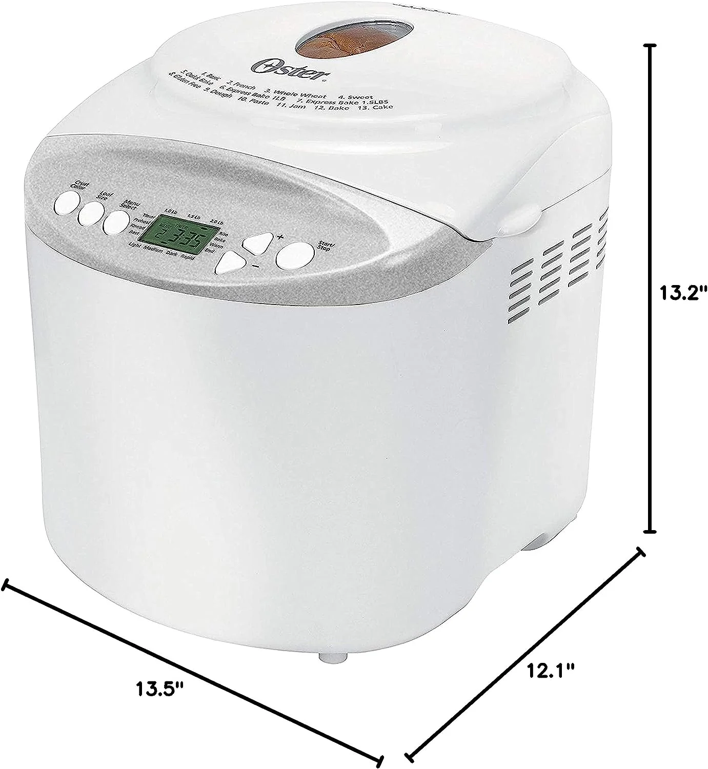 Oster CKSTBR9050 Expressbake Bread Maker, White