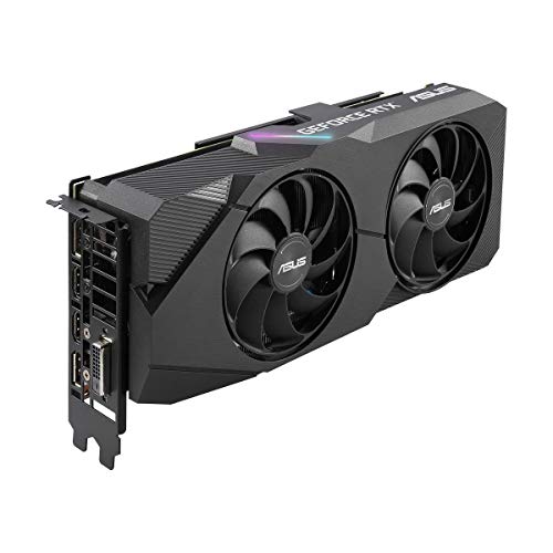 ASUS GeForce RTX 2060 SUPER Overclocked 8G EVO GDDR6 Dual-Fan Edition VR Ready HDMI DisplayPort DVI Graphics Card (DUAL-RTX2060S-O8G-EVO)