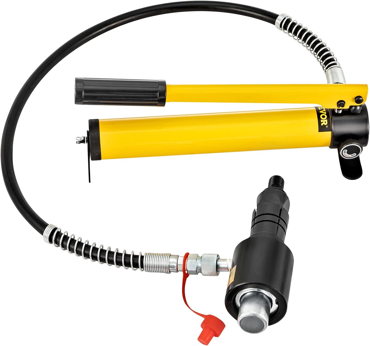 VEVOR Hydraulic Exhaust Pipe Expander, 1-5/8 to 4-1/4 size, 10 T Manual Hydraulic Pipe Stretcher w/4 Dies and 2 Storing Case for Copper, Aluminum Tubes in Car Repairing