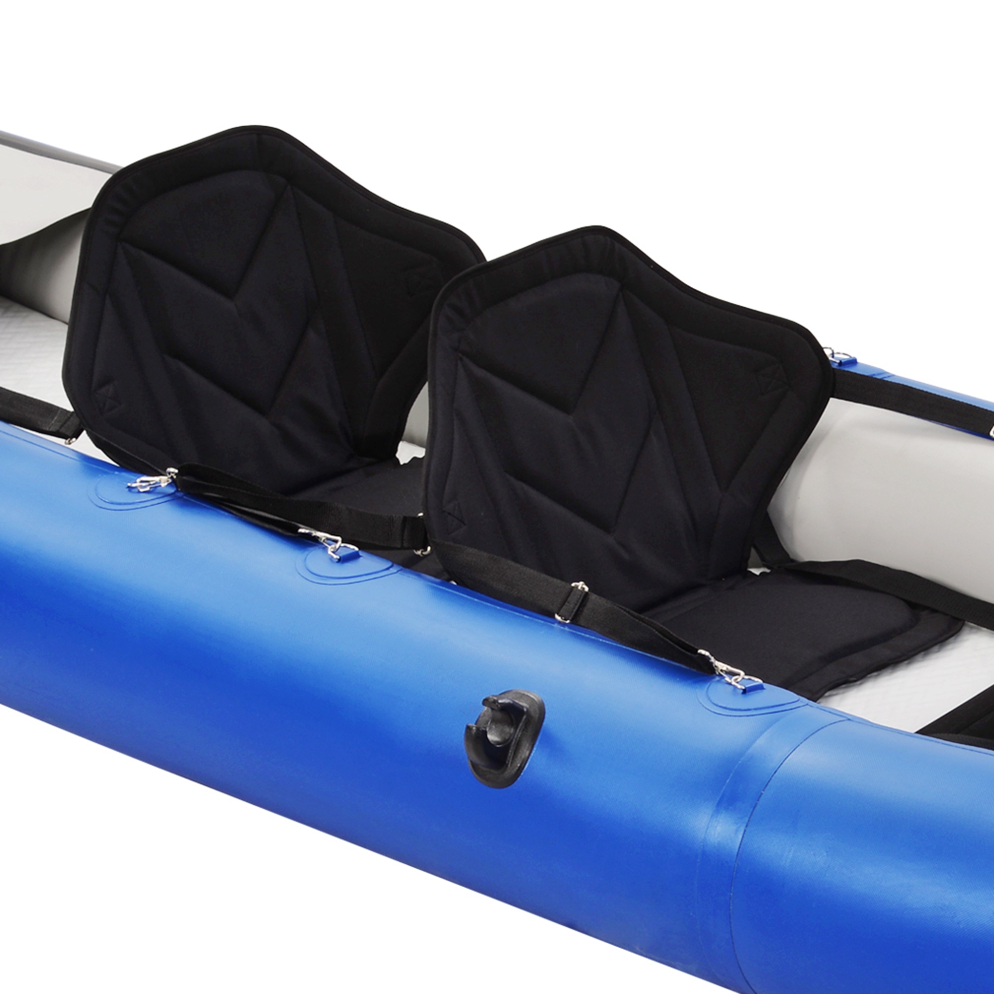 Sportaza Inflatable Kayak Set with Paddle & Air Pump, Portable Recreational Touring Kayak Foldable Fishing Touring Kayaks, Tandem 2 Person Kayak