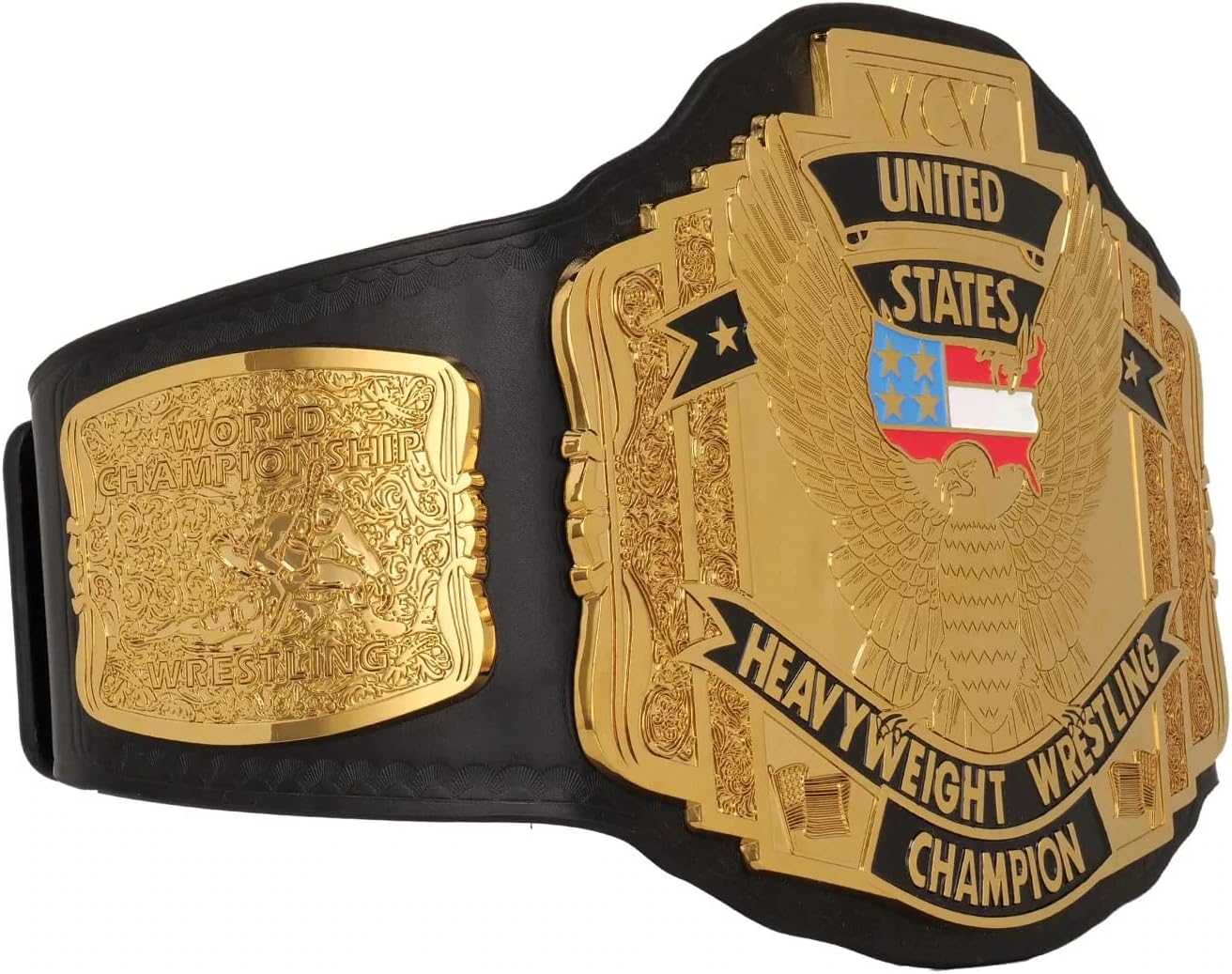 WCW United States World Heavyweight Wrestling Championship Title Belt Replica, Universal Championship Title Belt - Adult Size
