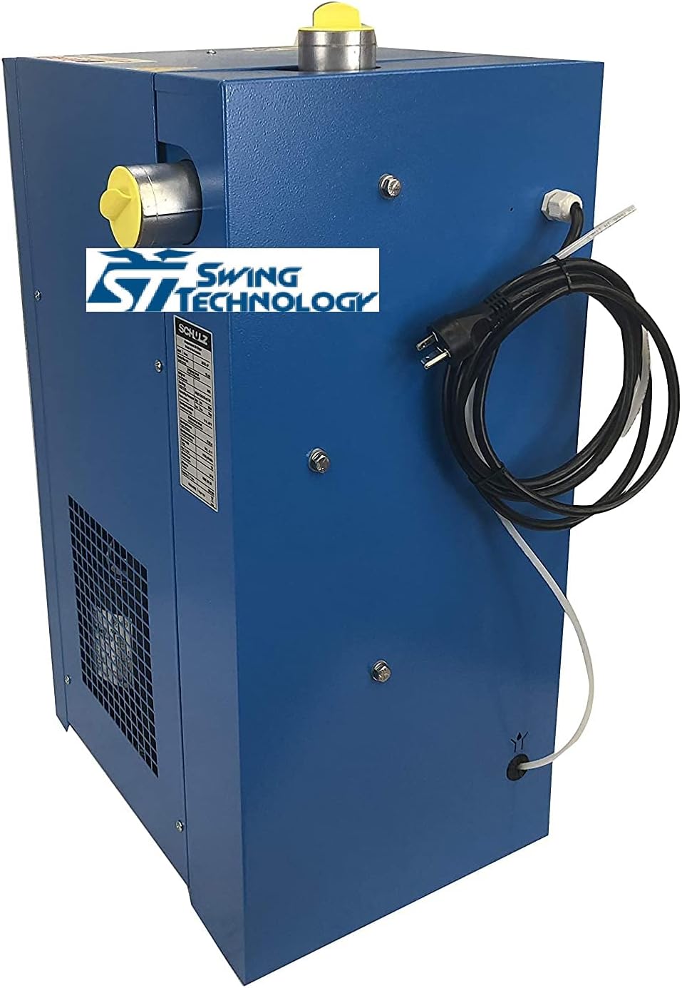 Schulz ADS-100-UP Non-cycling Compressed Air Dryer, Blue; Electronic Controller; 115V; 203 PSI Max Inlet Pressure; Single Phase Circuit; 100 CFM