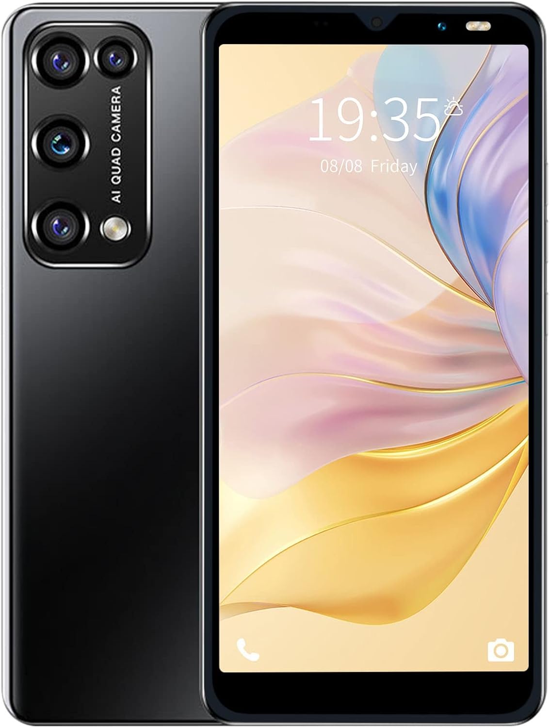 2022 New Unlocked Smartphone, Android 4.4 Unlocked Cell Phones 512MB + 4GB 5.45 Inch Mobile Cell Phone HD Camera Touch Screen Dual SIM Cellphone Unlocked Smart Phone for Father Childrens Gift (A) Pack of 2