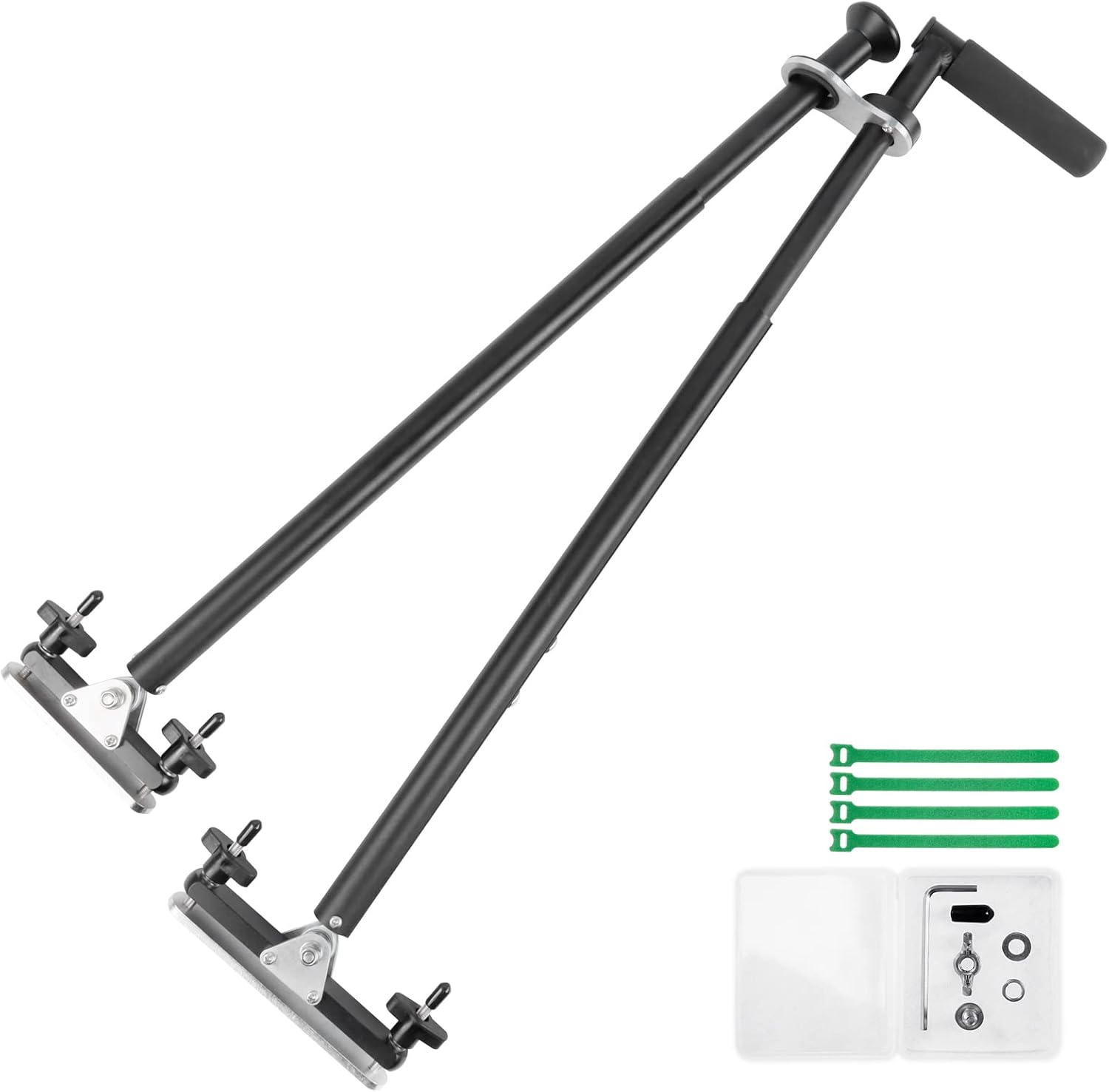 DriFeez Car Hand Controls for Disabled Drivers, Portable Thumb Controlled Handicap Driving Sticks Car Hand Controls Drive Assist (Silver)