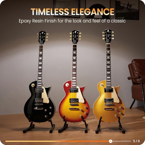 Fesley LP Electric Guitar with Arched Top:39" Solid Body Electric Guitars with Mahogany Body and Rosewood Fretboard,Electric Guitar with Humbucker Pickups, Guitarra Eléctrica with Alice String,Gold