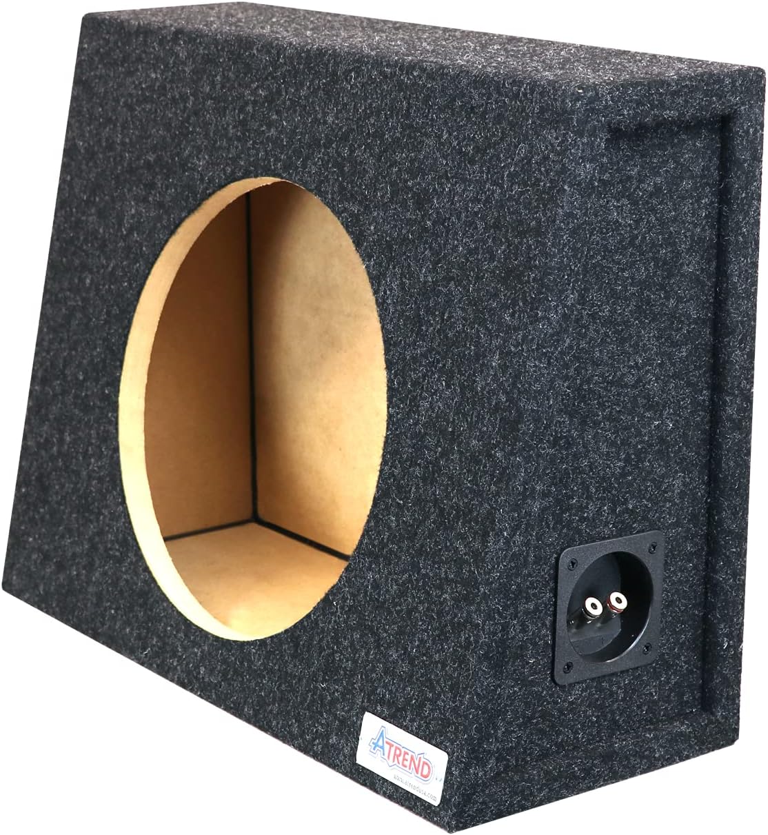 Bbox Single 12 Inch Subwoofer Sealed Enclosure - Universal Truck Wedge Subwoofer Box - Car Subwoofer Boxes & Enclosures - Sub Box Improves Audio Quality, Sound & Bass - Made in The USA - Black Pack of 2