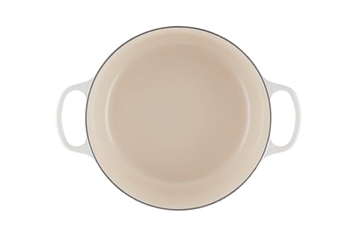 Le Creuset Enameled Cast Iron Signature Round Dutch Oven, 7.25 qt., Meringue