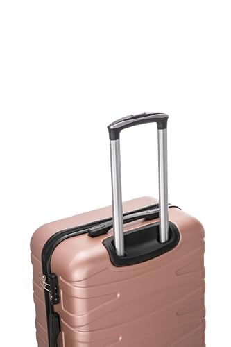 Luggage Sets 3 Piece Luggage Set - Hard luggage sets with spinner wheels and TSA Lock - Lightweight Expandable Suitcase Set (sizes 20",24",28") (rose gold)