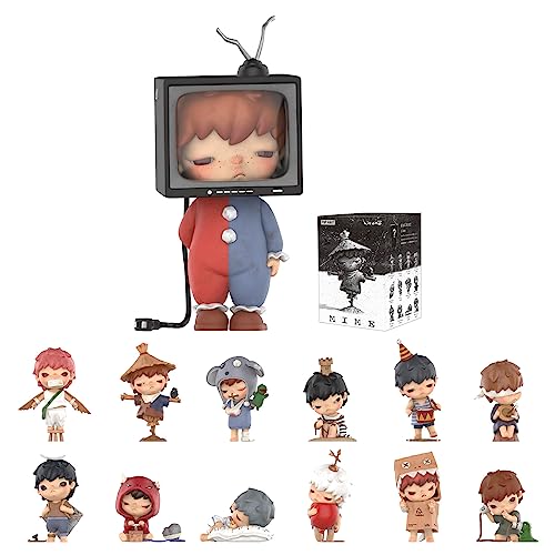 POP MART Hirono Mime Series Figures, 12PCs Hirono Blind Box Figures, Random Design Action Figures Collectible Toys Home Decorations, Holiday Birthday Gifts for Girls and Boys, Whoel Set
