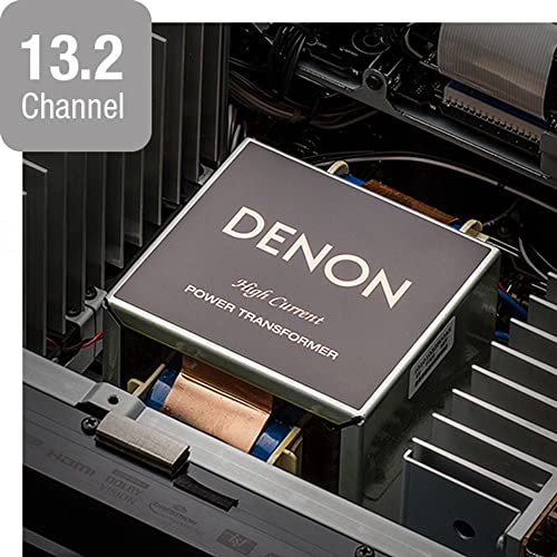 Denon AVR-X8500HA 13.2 Channel (150 W/Ch) Receiver for Home Theater, Advanced 8K Upscaling, Supports Dolby Atmos, DTS:X, IMAX Enhanced, Auro 3D & more, Built-in HEOS, Amazon Alexa Voice Control