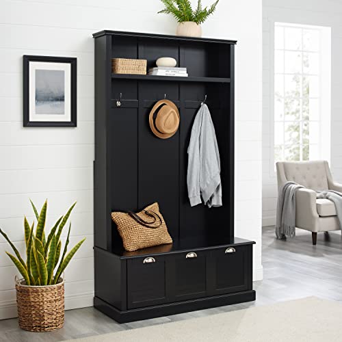 Crosley Furniture Ellison Hall Tree with Storage Drawer, White