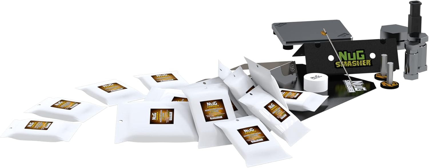 NS OG Basic Bundle Includes: OG, (7) Packs of Premium Press Bags, Silicone Mat, Magnet, and a Everything Tool."Rosin Made Simple"