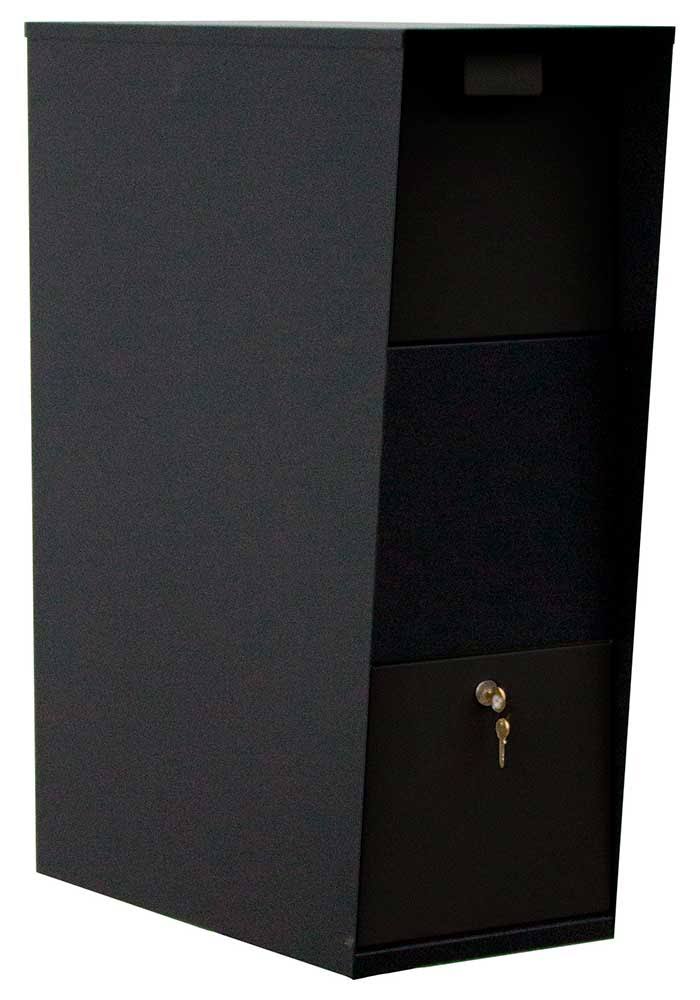 The Vacation Mailbox with Post, Black
