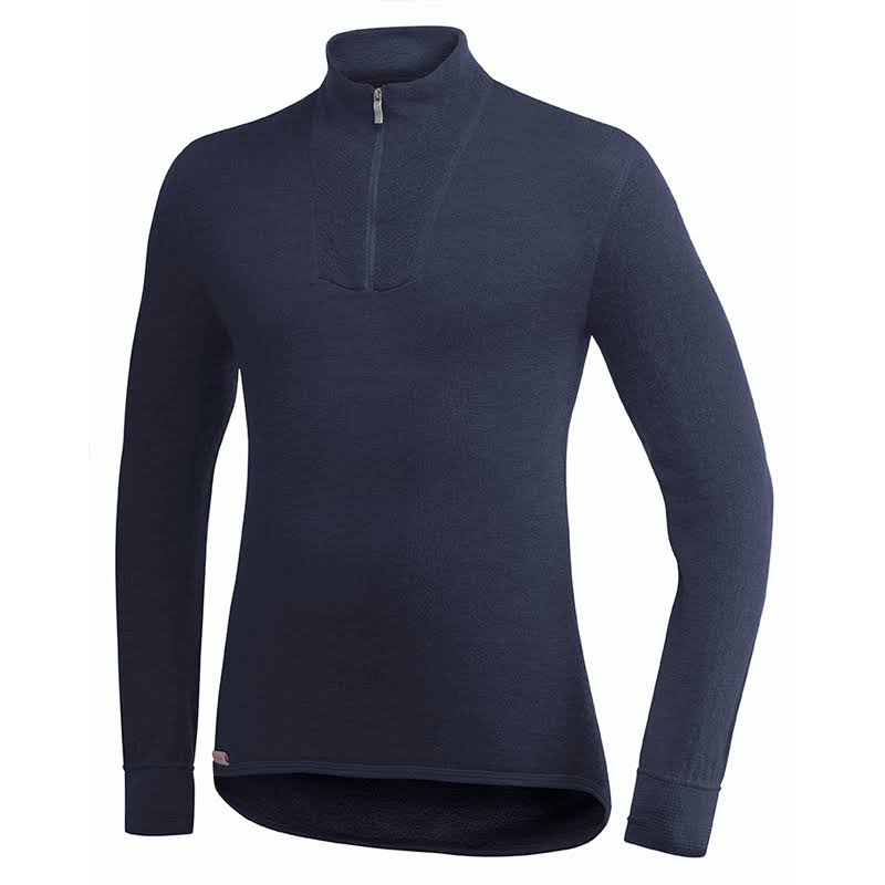 Woolpower Zip Turtleneck 400 - Dark Navy M