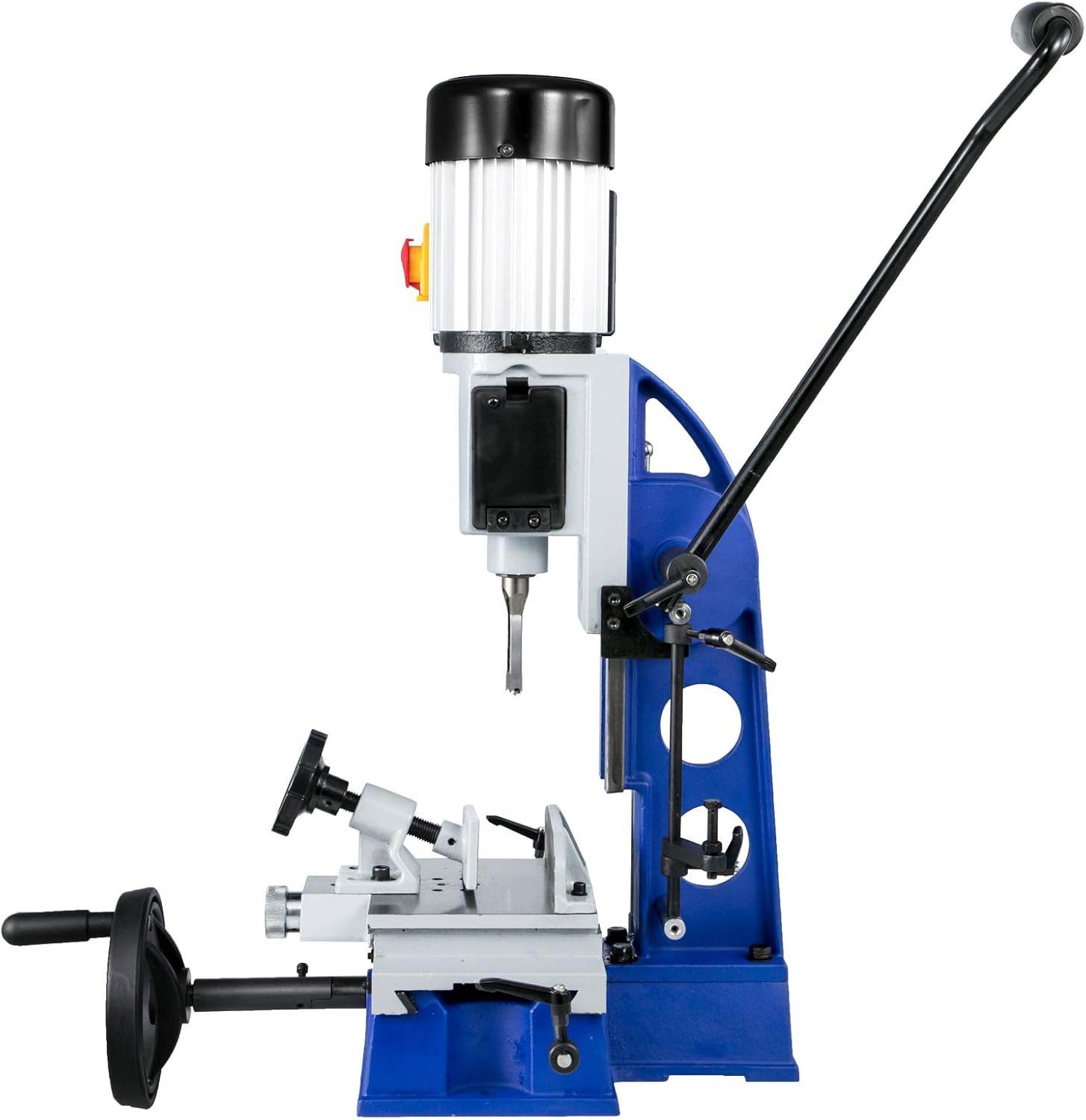 VEVOR Woodworking Mortise Machine, 1/2 HP 1700RPM Powermatic Mortiser, With Movable Work Bench Benchtop Mortising Machine, For Making Round Holes Square Holes Or Special Square Holes In Wood
