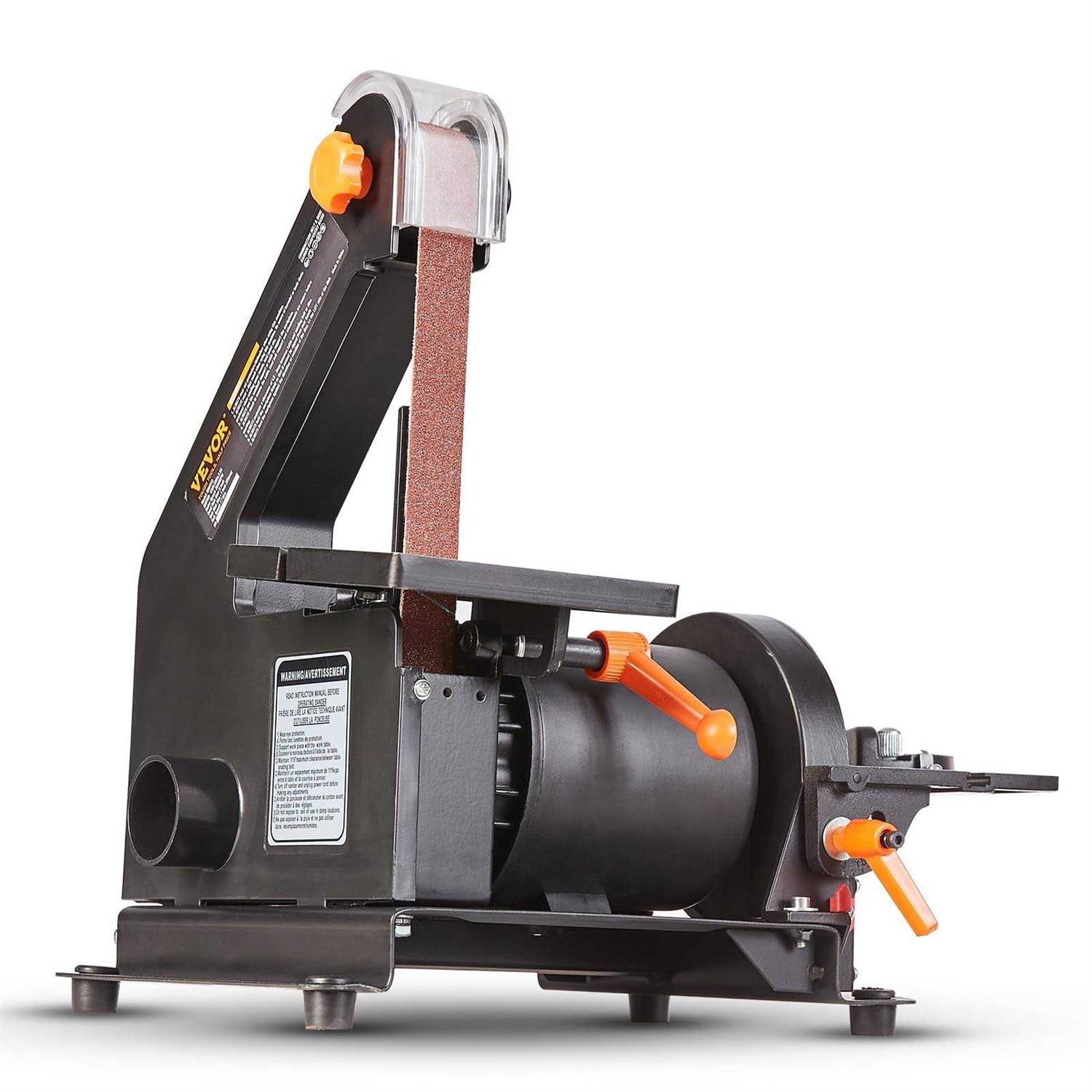 VEVOR Belt Disc Sander Combo 6 Disc Sander and 4×36 Belt Sander with 4.3A Induction Motor 3570RPM Bench Sander & 0-90° Tiltable Belt and 0-45°