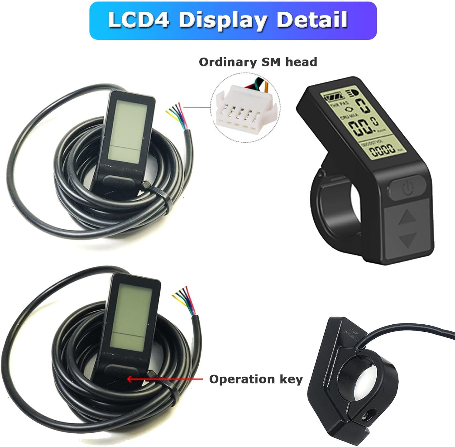20"/24"/26"/27.5"/28"/29"/700c E-Bike Conversion Kit, Rear Wheel Electric Bicycle Kit 48V 500W 1000W Hub Motor Ebike Conversion Kit with LCD Display,48V1000W-26inch