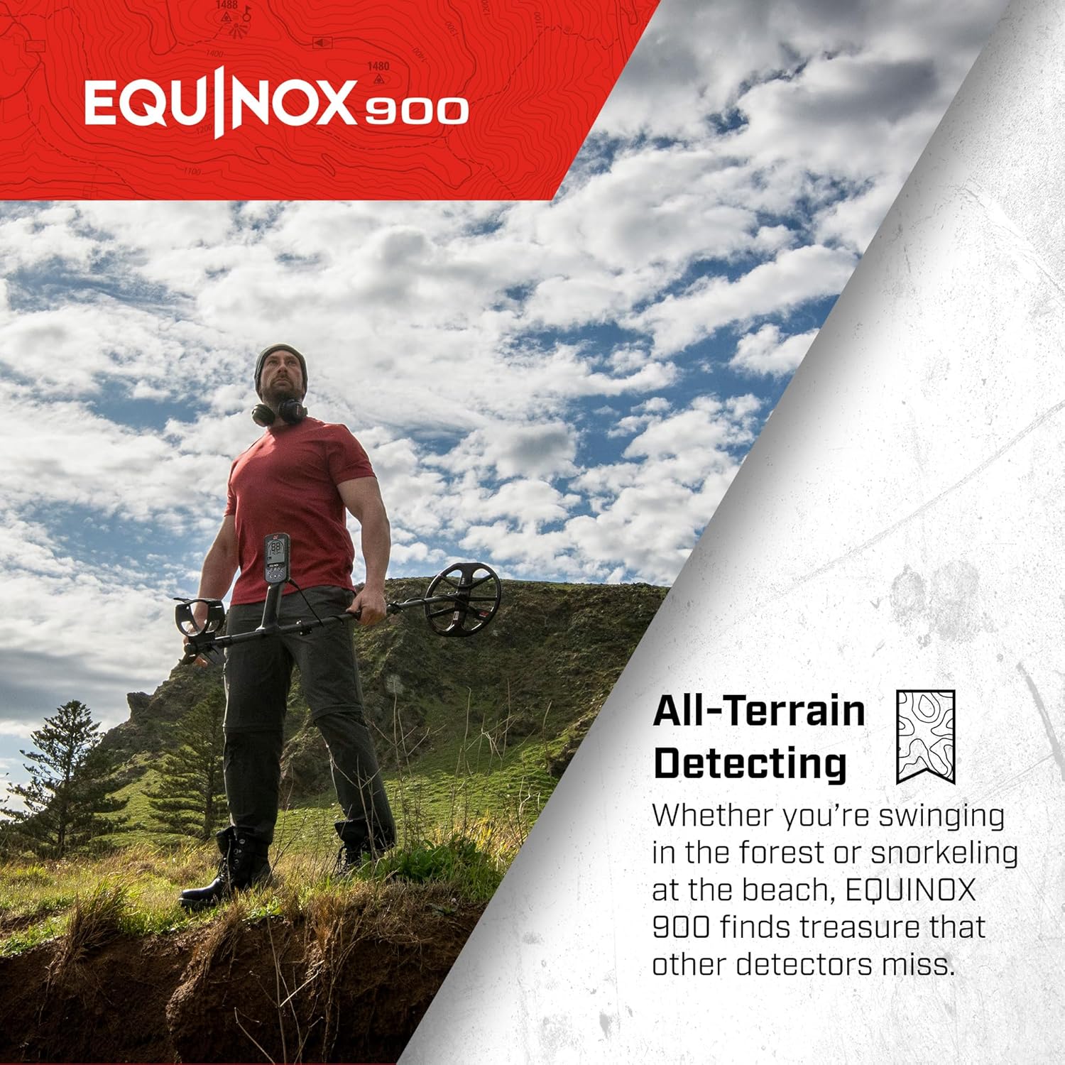 MINELAB EQUINOX 900 Multi-Frequency, Collapsible, Professional Metal Detector Bundle for Adults with EQX 11" & 6” Waterproof Double-D Coils, PRO-FIND 40 Advanced Pinpointer & Handheld Carry Bag