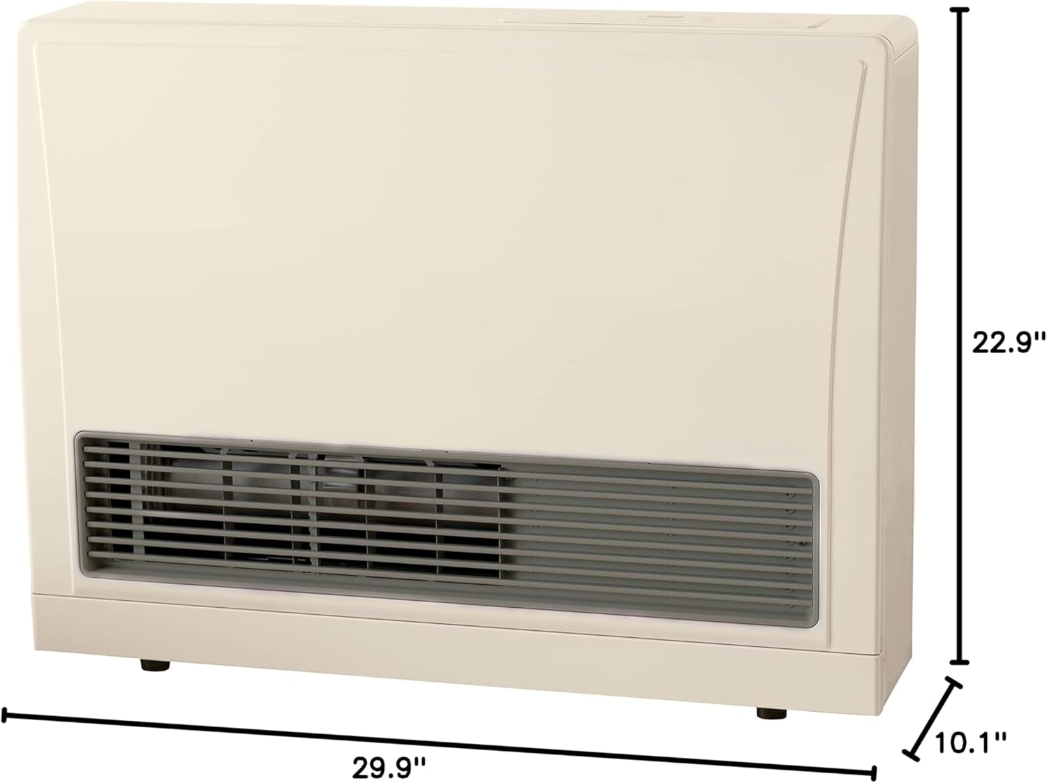 Rinnai EX17DTP Direct Vent Wall Furnace, Indoor Propane Heater, Energy Efficient Space Heater, 17,000 BTU, Beige