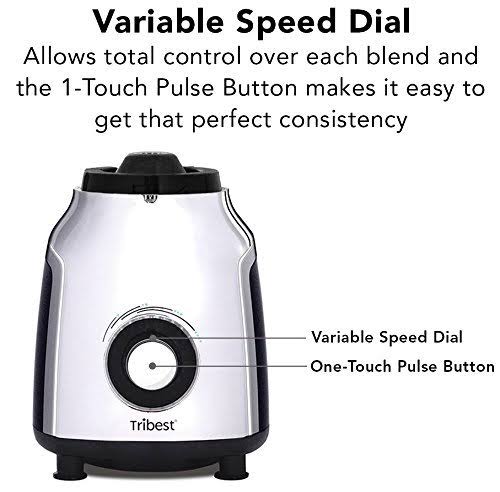Tribest PBG-5050-A Glass Personal Blender, Chrome