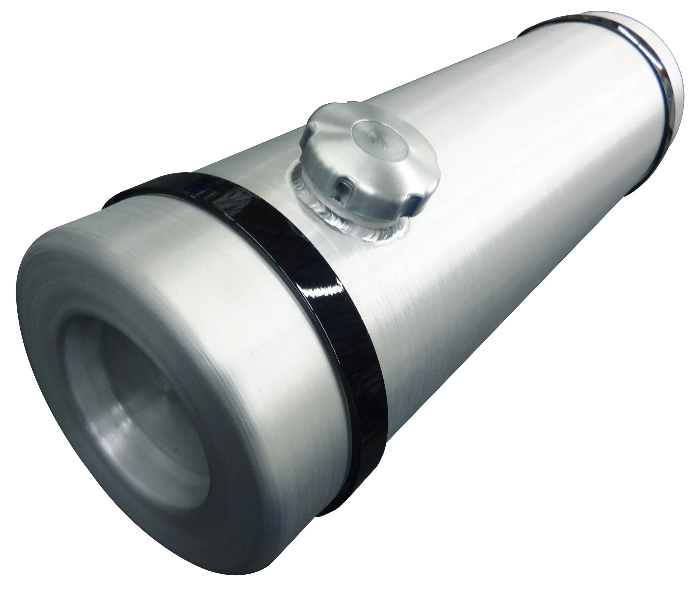 12x30 End Fill Round Spun Aluminum Gas Tank- 14.5 Gallon 3/8 NPT