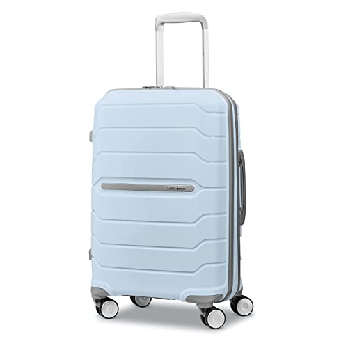 Samsonite Freeform 21-Inch Hardside Carry-On Luggage - Hardshell Carry-On Suitcase - TSA, Airline-Approved - Expandable Hard Shell, Smooth Rolling Spinner Wheels for Lightweight Travel - Navy