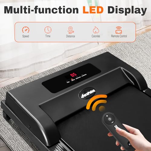 Portable Foldable Treadmills for Home, Small Folding Treadmill for Home Office with 300 LBS Capacity, Walking Running Exercise Electric Compact Treadmill with LED Display