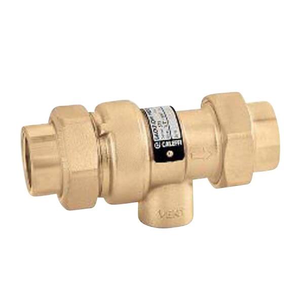 Caleffi Dual Check Continuous Pressure Backflow Preventer with Atmospheric Vent,1/2x22 Sweat Inletx1/2x22 FNPT Outlet 573493A