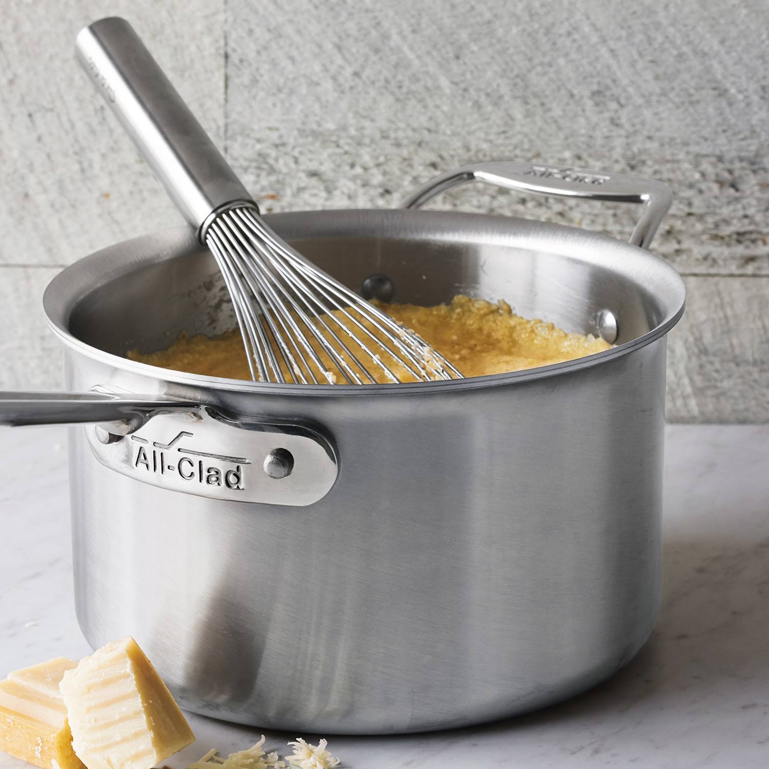 All Clad D5 Brushed Stainless 1.5 qt. Sauce Pan with Lid