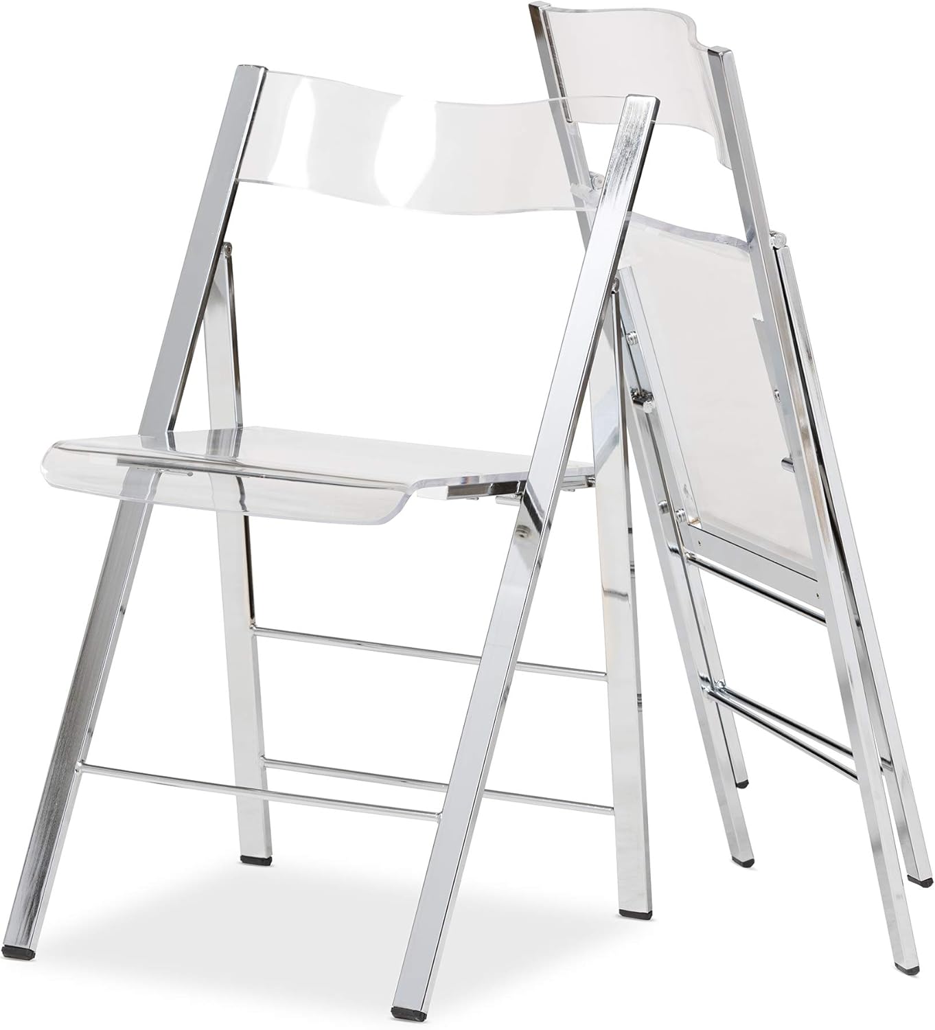 Baxton Studio Acrylic Foldable Chair, Medium