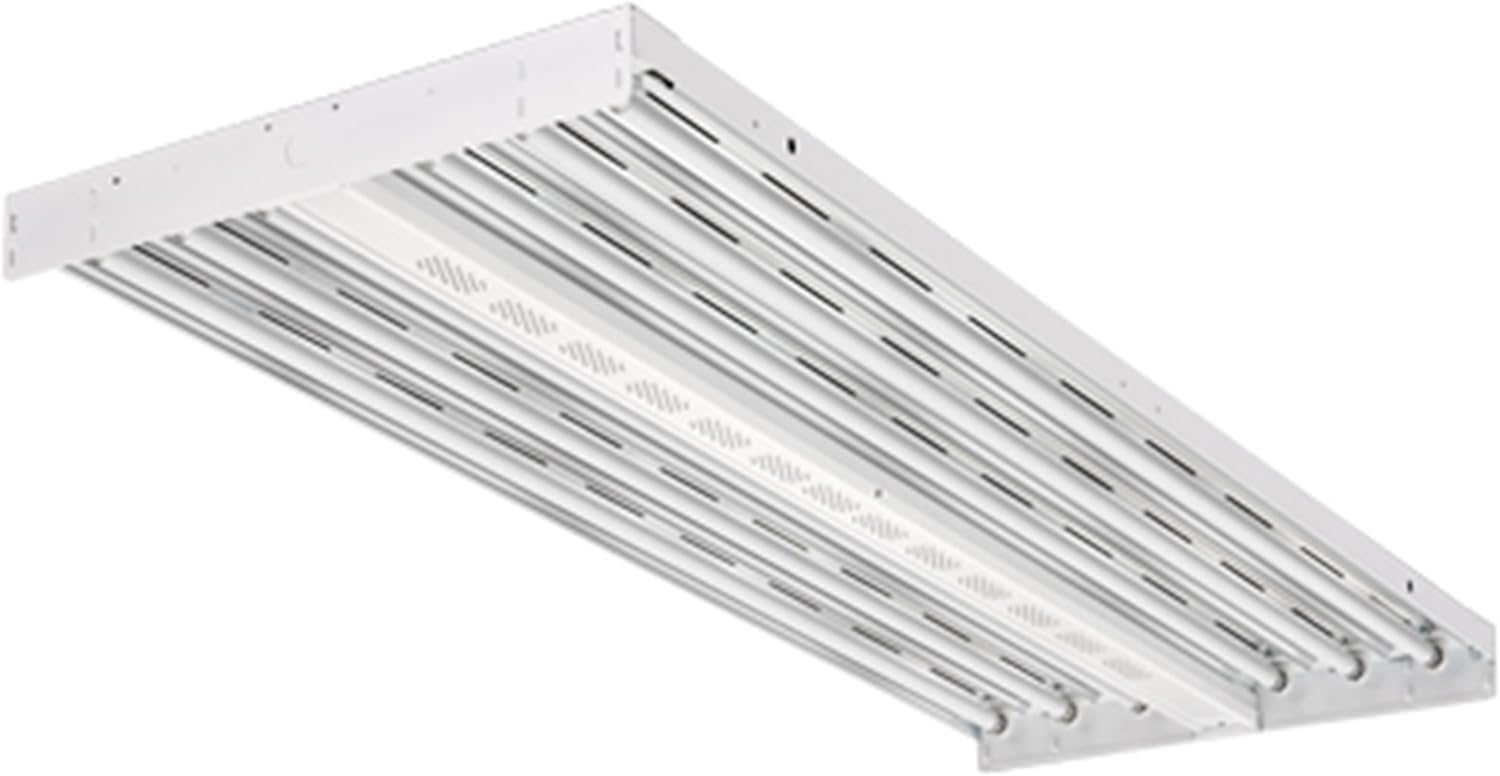 Lithonia Lighting IBZ 632 6-Light Gloss T8 Fluorescent Industrial High Bay, White