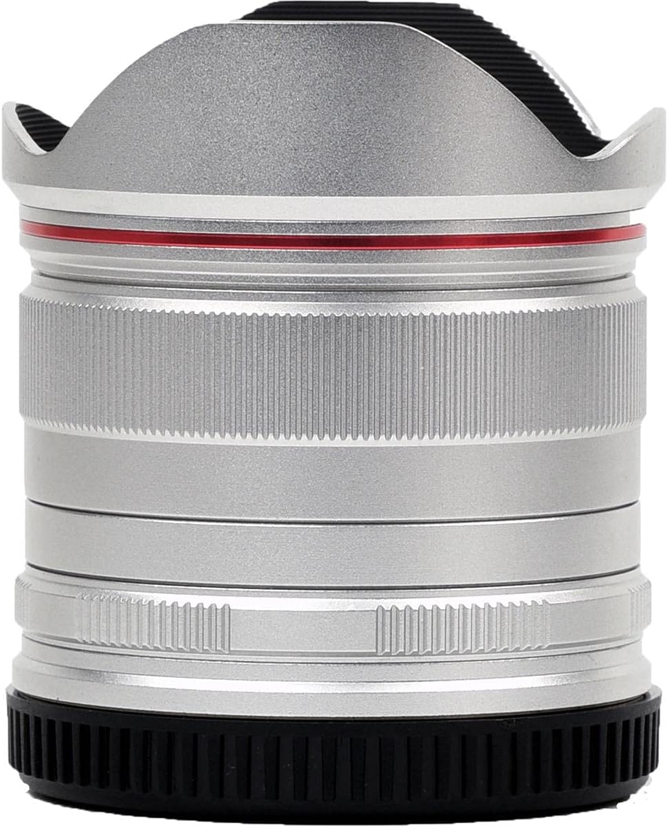 Venus Laowa 7.5mm f/2 Lens Lightweight for Micro Four Thirds Mount, Silver