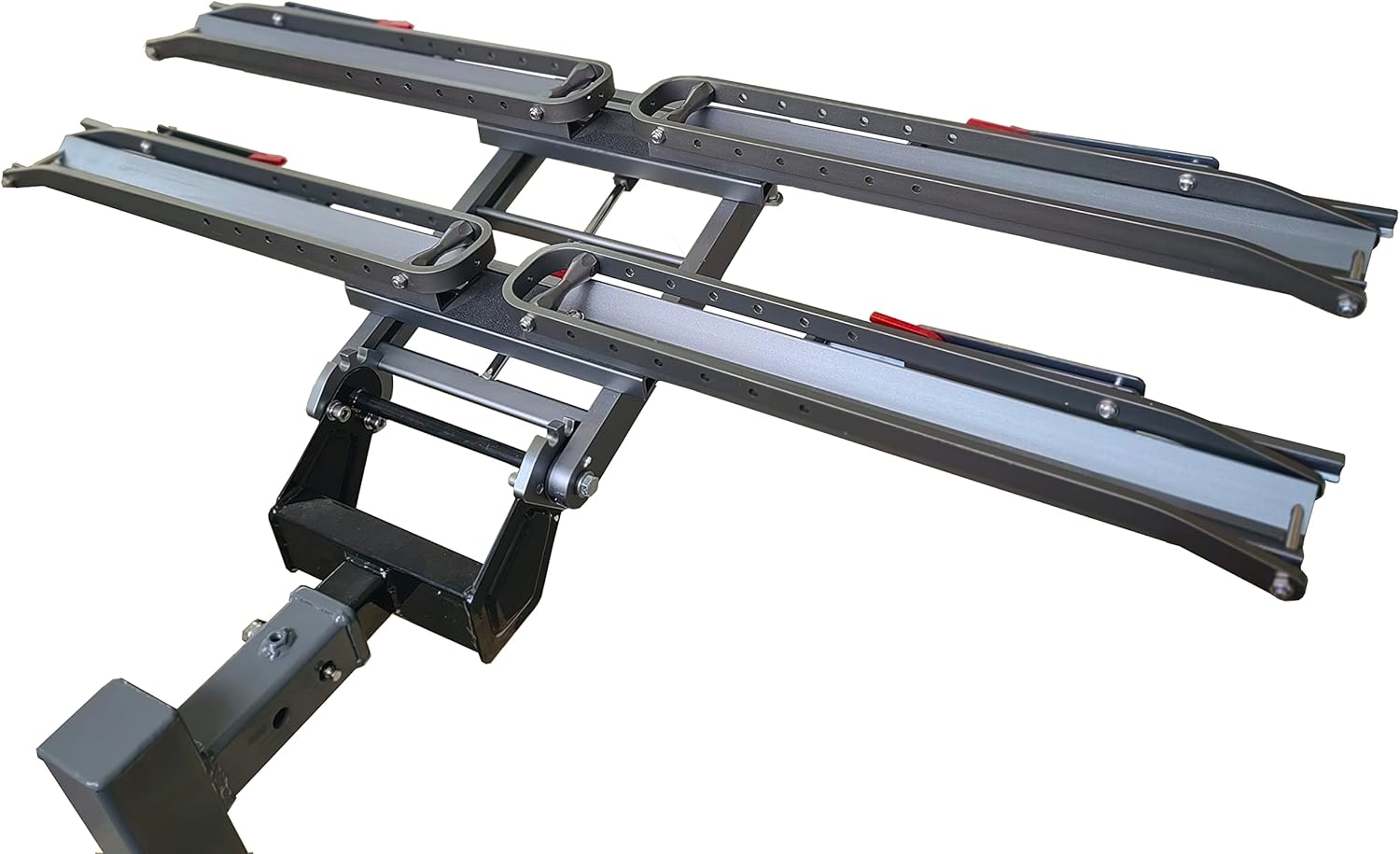 3" Wide Tire E-Bike Rack 2 Bike Double Hitch Mount w/Ramp eBike Heavy Duty