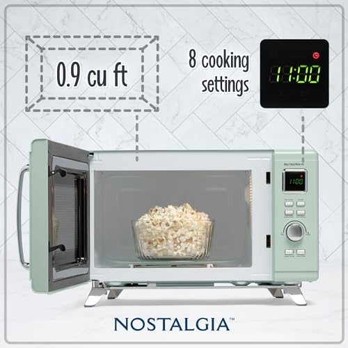 Nostalgia Retro Compact Countertop Microwave
