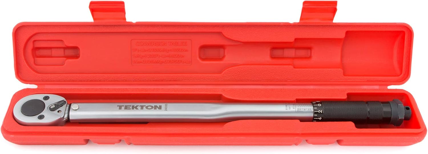TEKTON 1/2 Inch Drive Click Torque Wrench (10-150 ft.-lb.) | 24335 Pack of 2