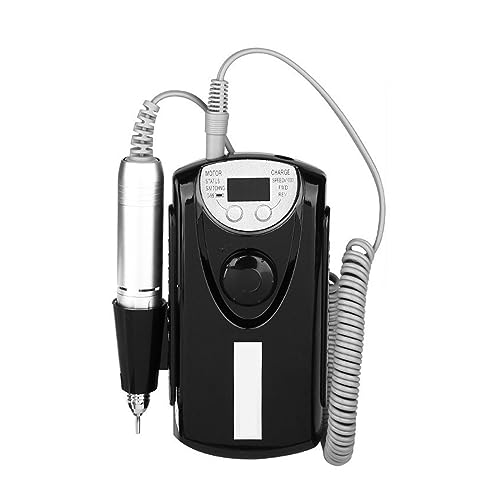 Nail Drill, 30000RPM Rechargeable Electric Nail Drill Machine with HD LCD Display Nail Master for Manicure Nail Art Tools Manicure Pedicure Tool, Nail Drill Bits Sanding Ba (Bianco