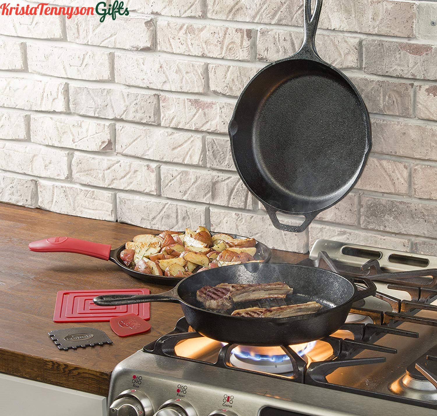 Lodge Essential Cast Iron Cookware Set Black
