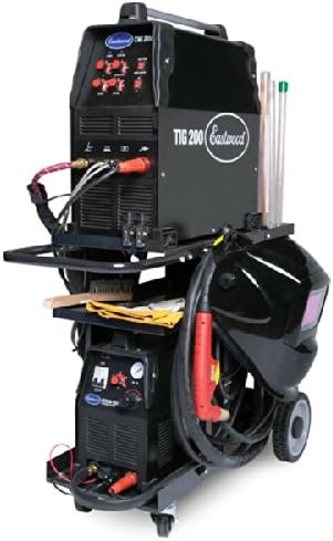 Eastwood MIG TIG Plasma Welding Durable Cart with 350 Lbs Weight Capacity 3 Shelves Cable and Gas Bottle Storage