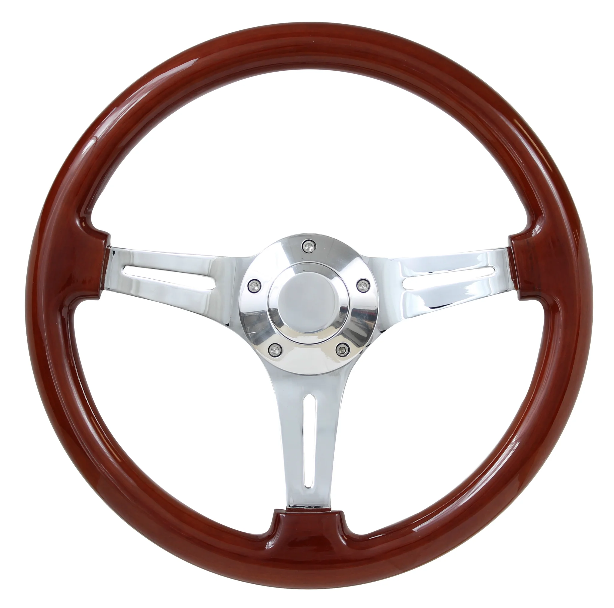 66 Chevrolet Chevelle, El Camino 14" Wood Billet Polished Steering Wheel Set Adapter & Horn