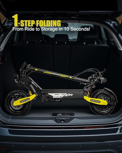 Electric Scooter for Adults, 1200W/2400W Off Road Motor Fast E Scooter, Up to 31/40 MPH Top Speed & 20/43 Miles Long Range, 11" Off-Road Tires, 330lbs MAX Load, Foldable