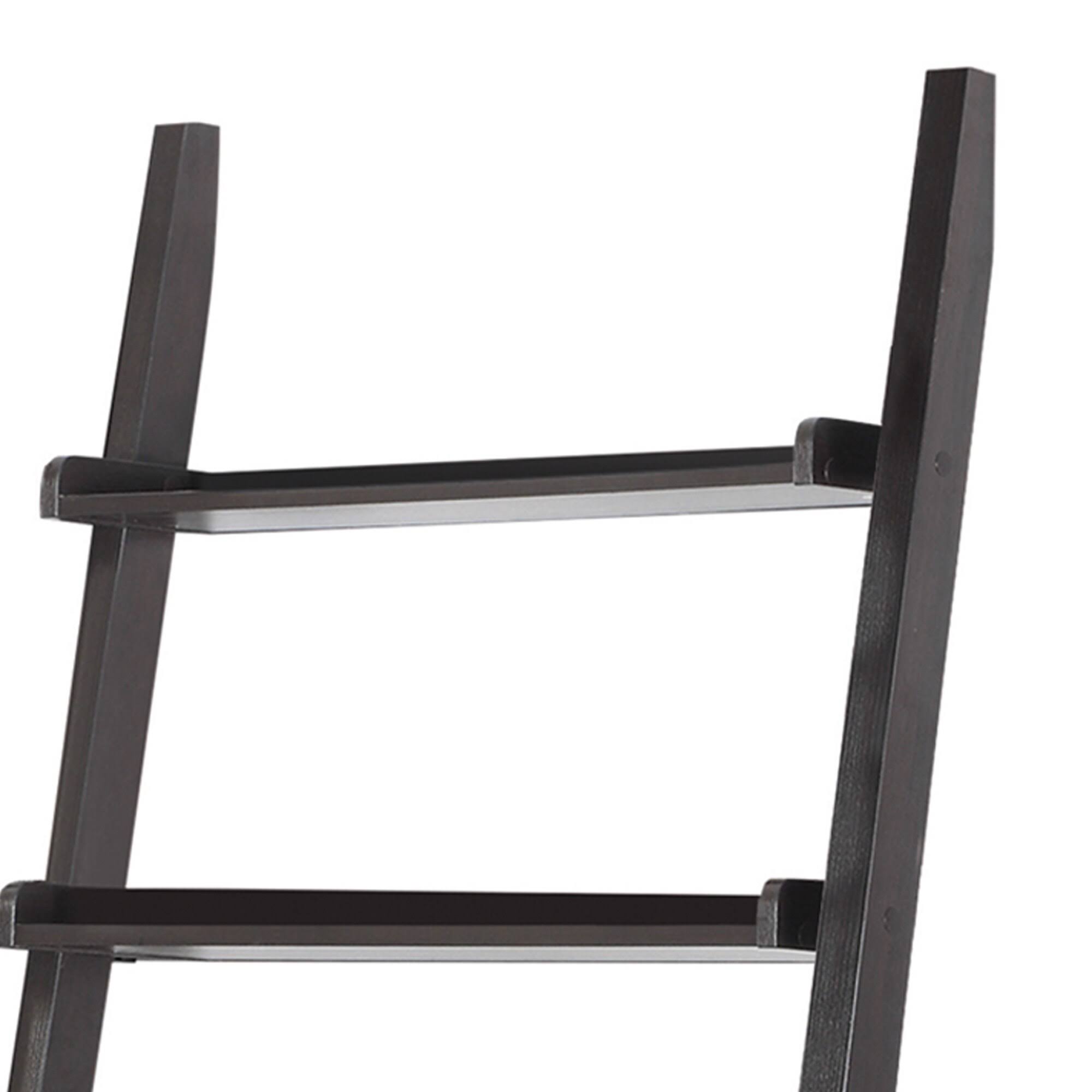 Benzara - Ladder Desk with One Drawer, Cappuccino