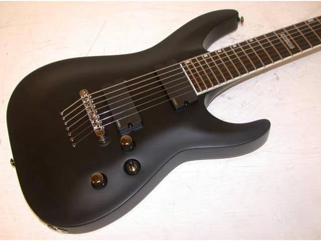 ESP Ltd MH-417 7-String Electric Guitar - Black Satin