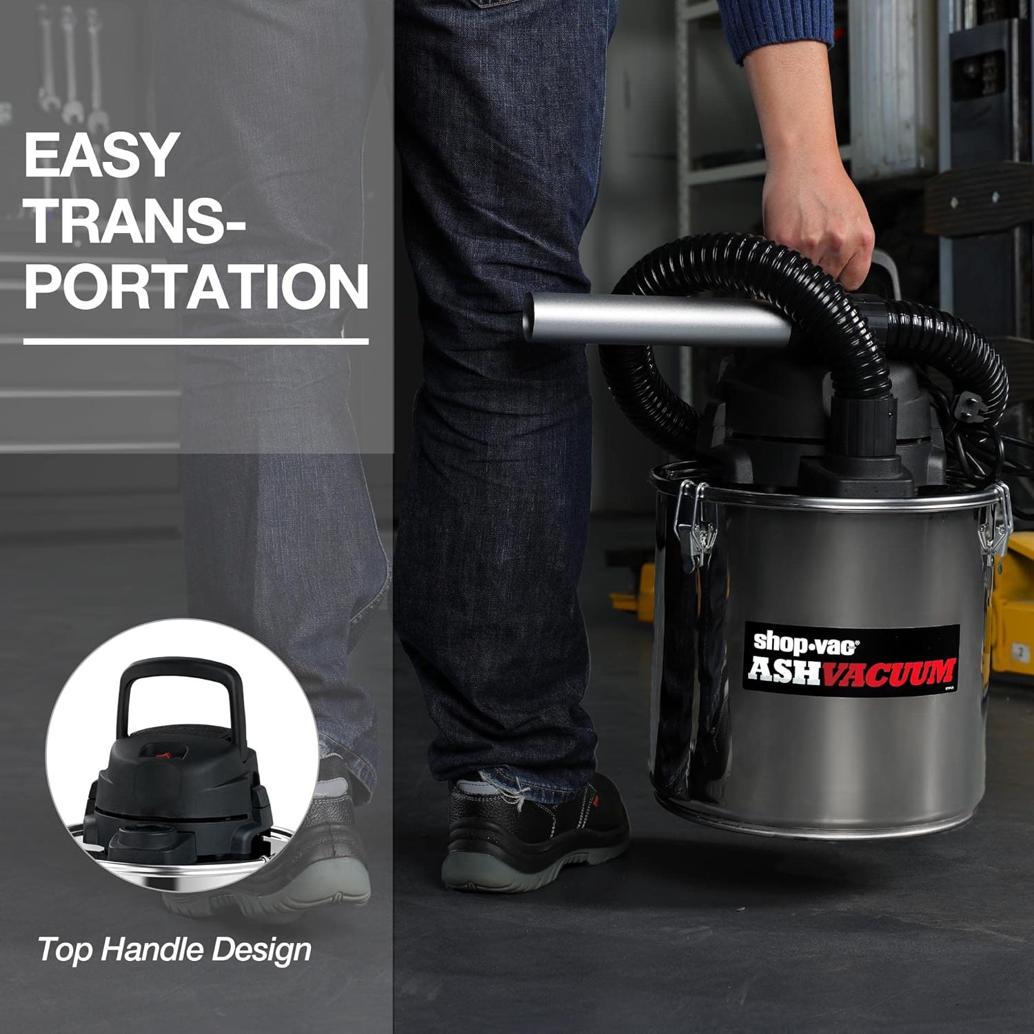 Shop-Vac 4 Gallon 2.0 Peak HP Ash Vacuum and 5 Gallon 9.0 Peak Kpa Ash Vacuum