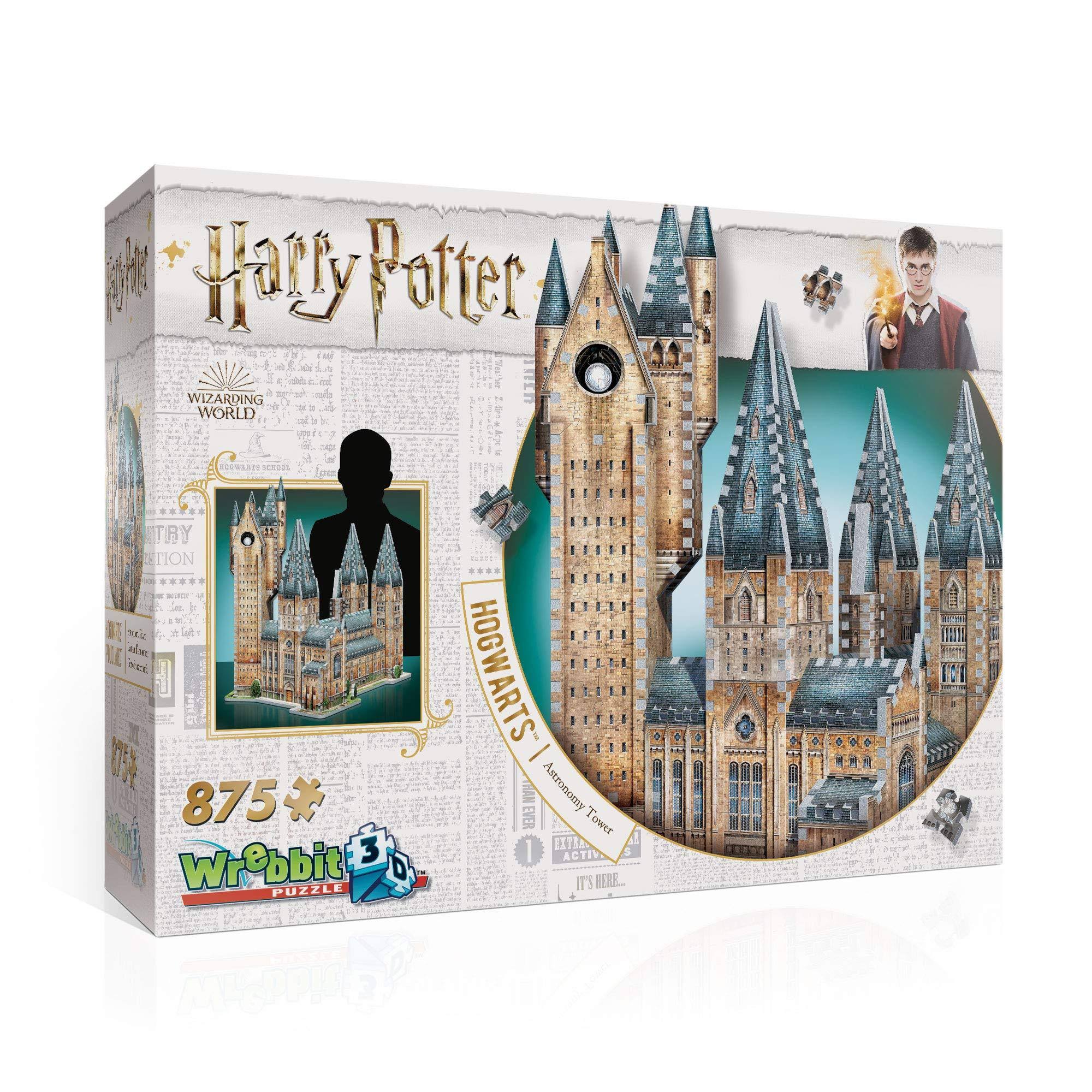 Wrebbit 3D Hogwarts Astronomy Tower 3D Jigsaw Puzzle (875 Pièces)