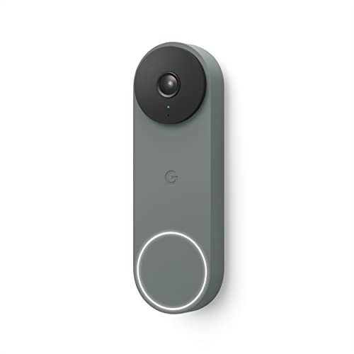 Google Nest Doorbell (Wired, 2nd Gen) - Wired Video Doorbell Camera - Doorbell Security Camera - Snow