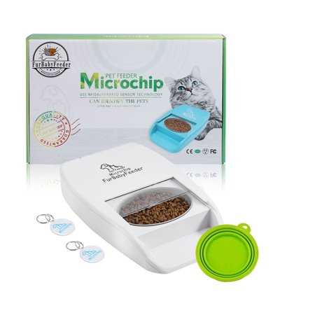 FurBabyFeeder Microchip Pet Feeder - Suitable for Both Wet and Dry Food + FREE TRAVEL BOWL - Uses Included Microchip Collar Tag - Pet Supplies online store