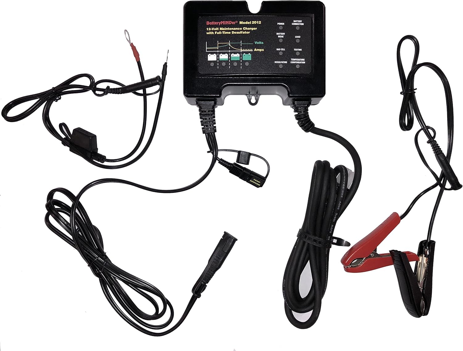 BatteryMINDer 2012: 12 Volt-2 Amp Battery Charger, Battery Maintainer, and Battery Desulfator - Designed for Cars, Trucks, Motorcycles, ATV, Boats, RV