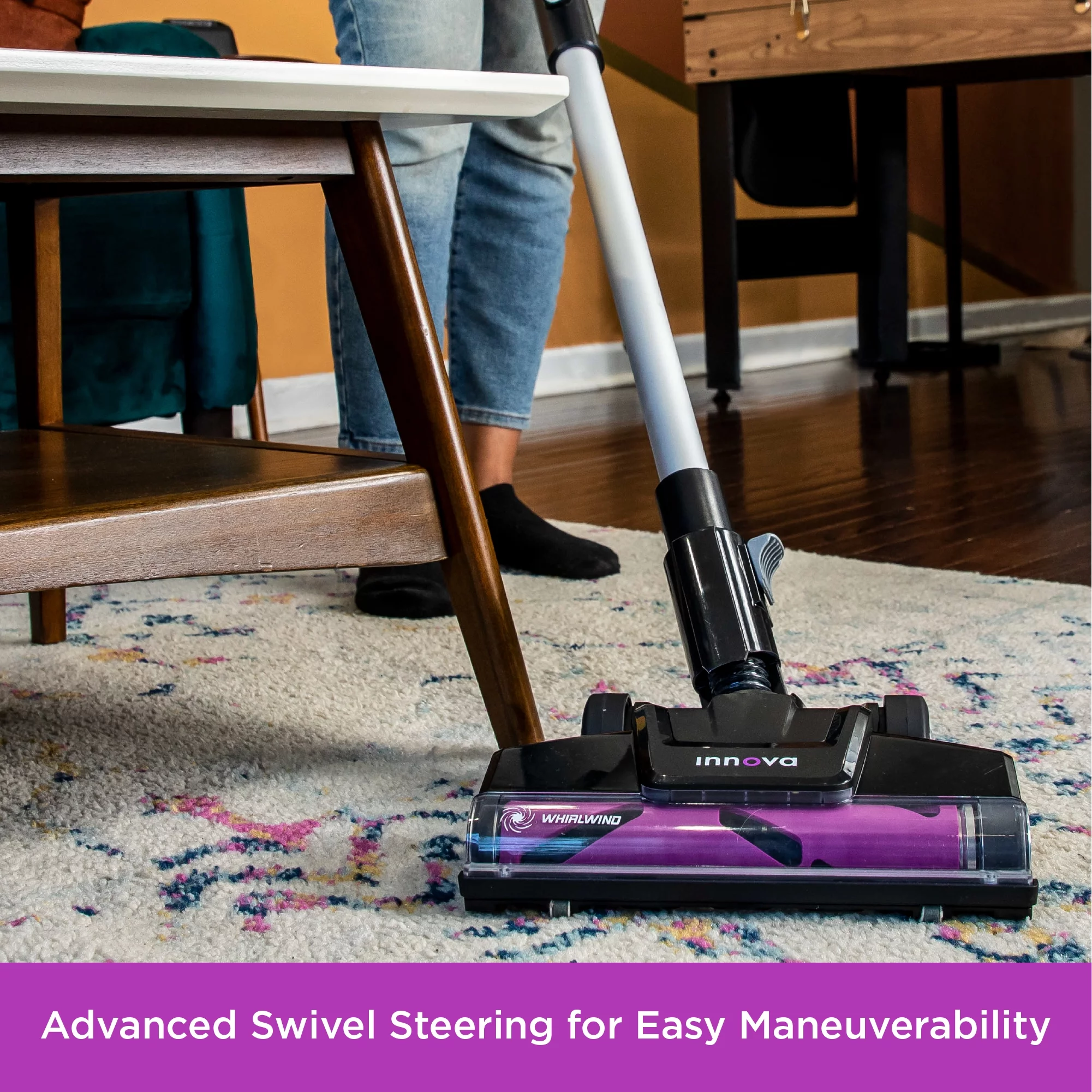 Innova by Eureka Cordless Stick Multi-Surface Vacuum with Whirlwind® Anti-Tangle Brushroll, NEC700