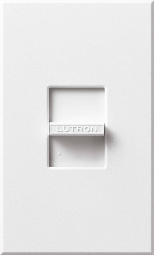 Lutron NTF-103P-WH Slide Dimmer, Fluorescent, Preset, Nova T, White
